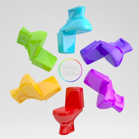 Loobow : Des WC en couleur !
