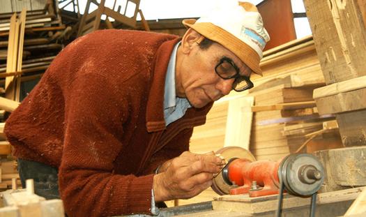 Atelier menuiserie, Communauté Emmaüs Temuco, Chili