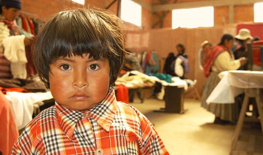 Salle de vente, Communauté Emmaüs La paz, Bolivie