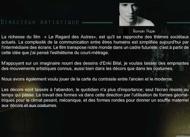 page directeur artistique