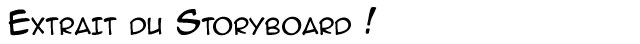DIfférences - Extrait du Storyboard