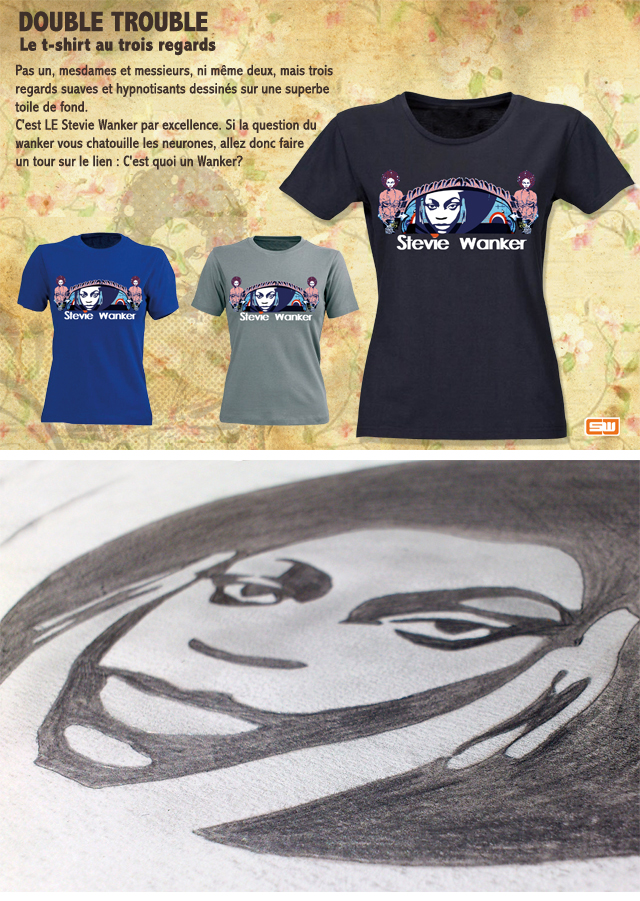 t shirt stevie wanker femme