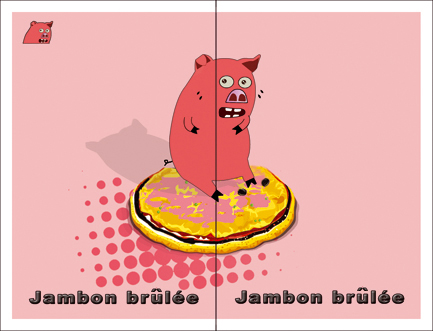jambon brulée