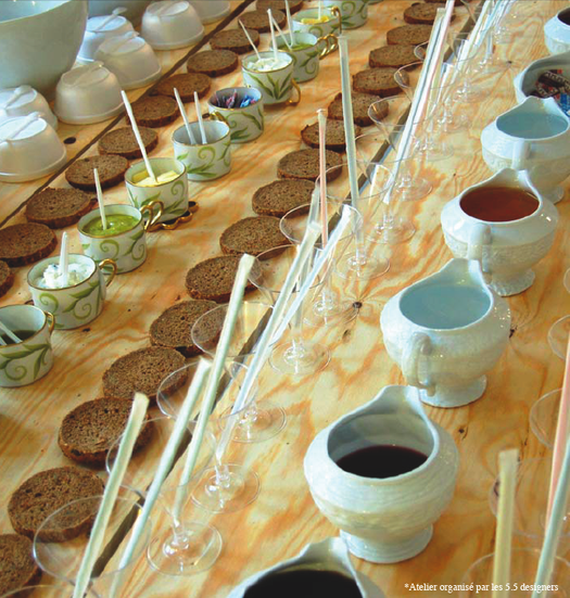 workshop culinaire organisé par les 5.5 designers