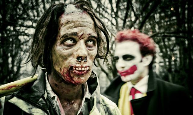 Zombie vs clown